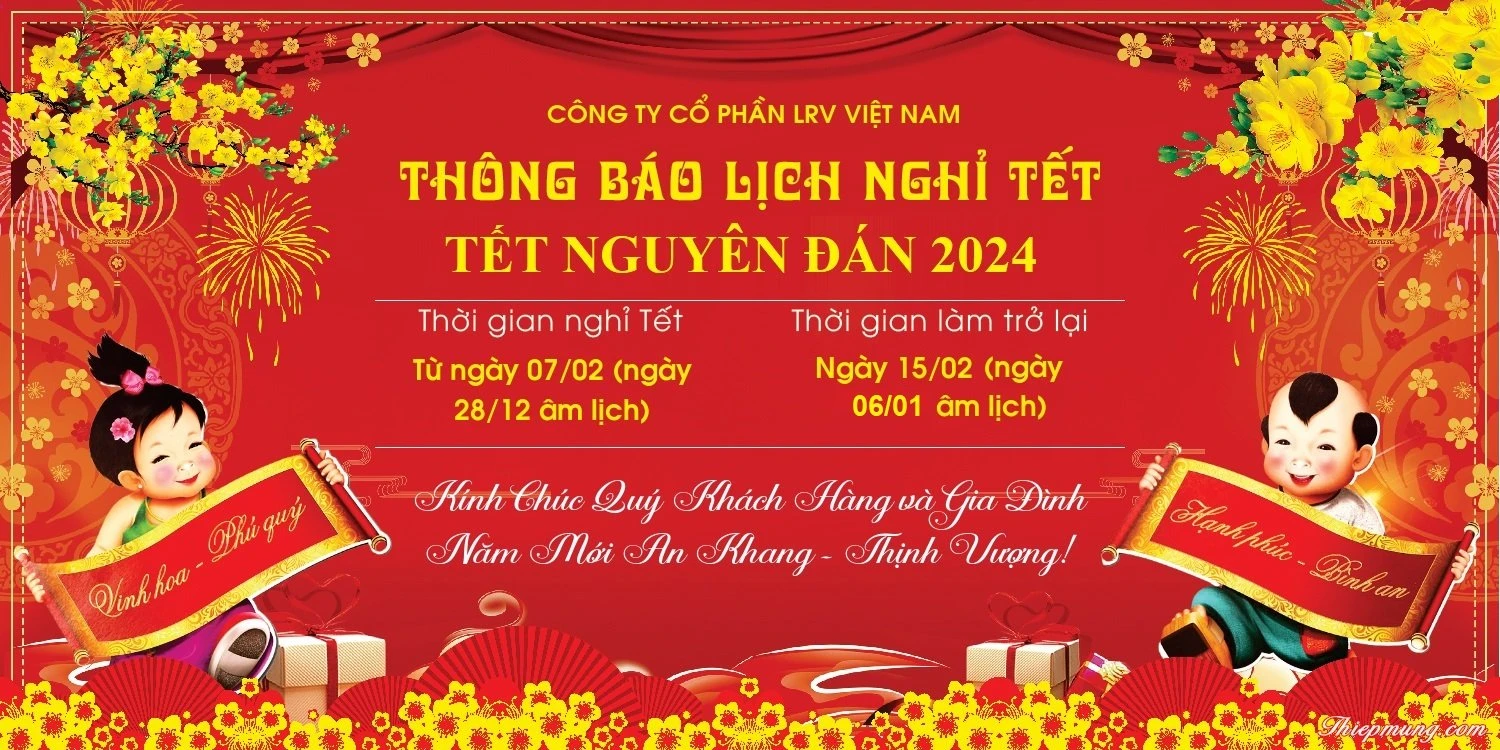 Thumbnail THÔNG BÁO LỊCH NGHỈ TẾT NGUYÊN ĐÁN 2024