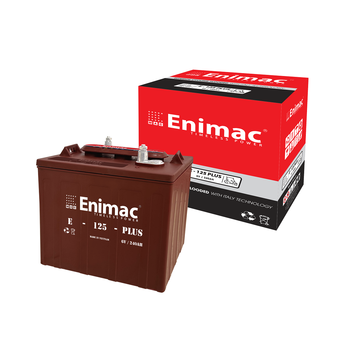 Ắc quy Enimac  E-125PLUS